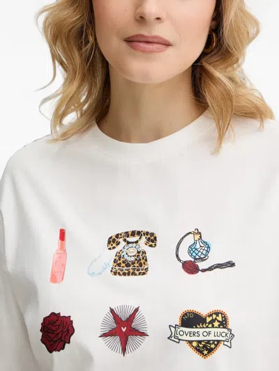 Never Fully Dressed Graphic Print T-shirt In White
