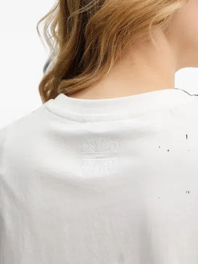 Never Fully Dressed Graphic Print T-shirt In White