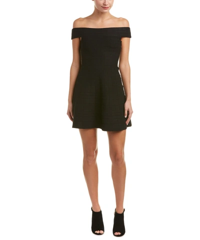 English Factory Off-the-shoulder A-line Dress' In Black