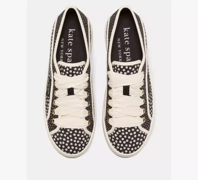 Kate Spade Sam Icon Piped Platform Sneaker In Black