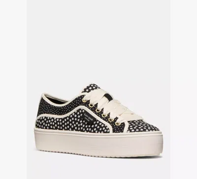 Kate Spade Sam Icon Piped Platform Sneaker In Black