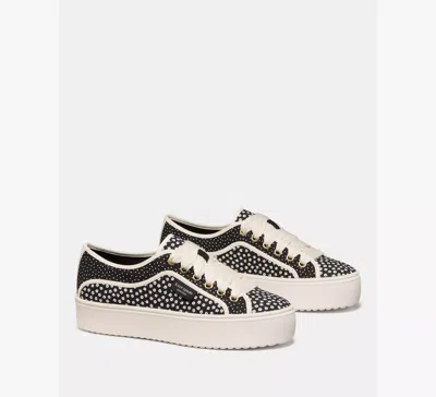 Kate Spade Sam Icon Piped Platform Sneaker In Black