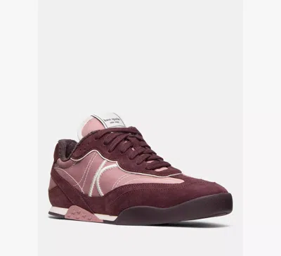 Kate Spade New York Drift Smooth Sneaker In Blackberry Jam/dusk Rose