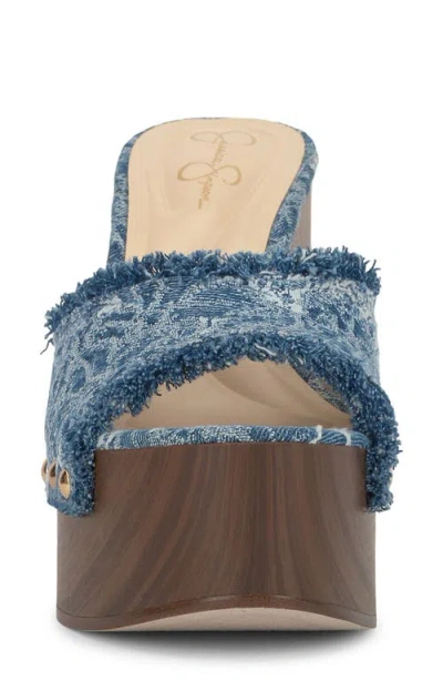 Jessica Simpson Cezia Platform Sandal In Medium Blue