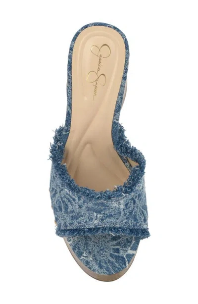 Jessica Simpson Cezia Platform Sandal In Medium Blue