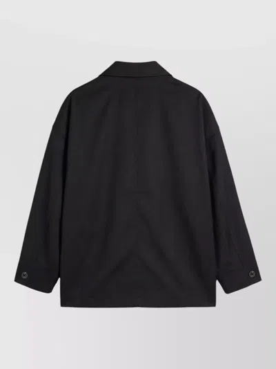 Y-3 Wool Oversized V-neck Coat