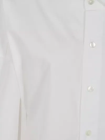 Rohe Drop-shoulder Button-up Shirt In White