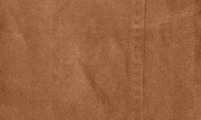 Max Studio Faux Suede Barn Jacket In Vicuna