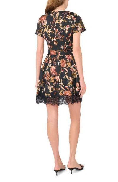Cece Short Sleeve Minidress In Multi