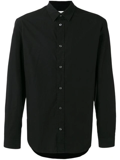 Maison Margiela Classic Poplin Shirt In Black