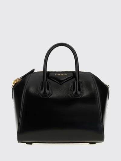 Givenchy Structured Leather Top Handle Bag In 黑色