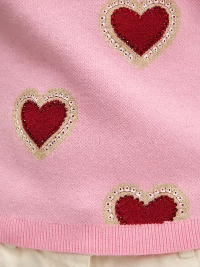 Never Fully Dressed Heart-motif String Top In Pink