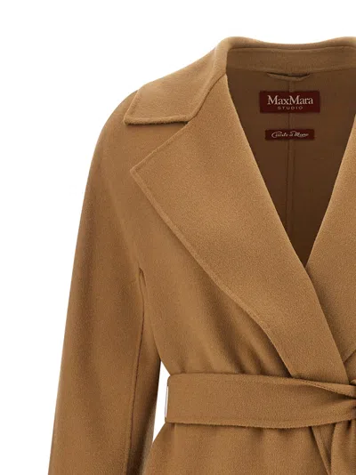 Max Mara Cles Coat In Beige