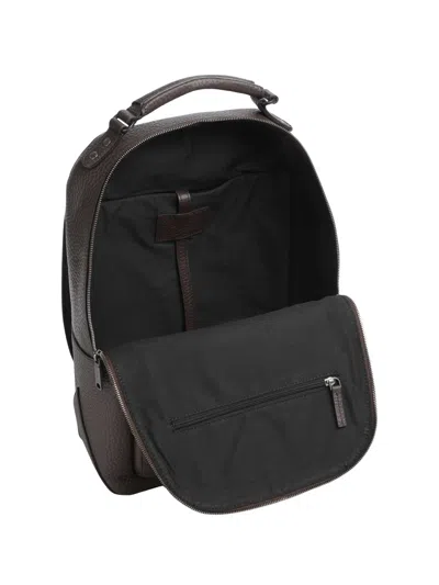The Bridge Manfredi Backpack In Brown