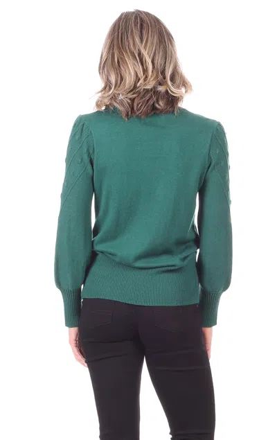 Duffield Lane Teagan Sweater In Evergreen