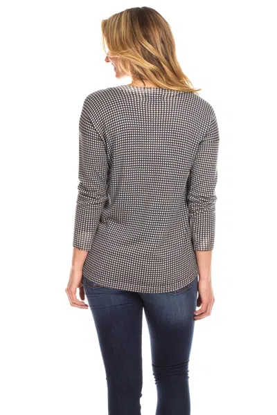 Duffield Lane Hampton Sweater In Check