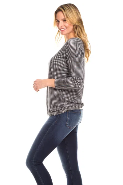 Duffield Lane Hampton Sweater In Check