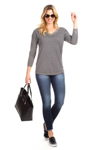 Duffield Lane Hampton Sweater In Check