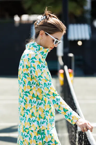 Duffield Lane The Active Everett Quarter Zip In Lemonade
