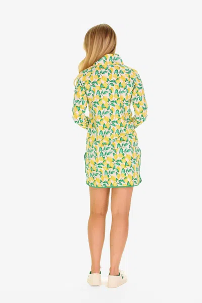 Duffield Lane The Active Everett Quarter Zip In Lemonade