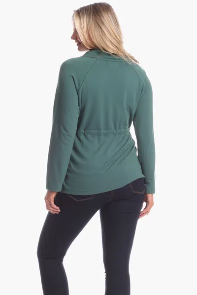 Duffield Lane Carmen Pullover In Evergreen