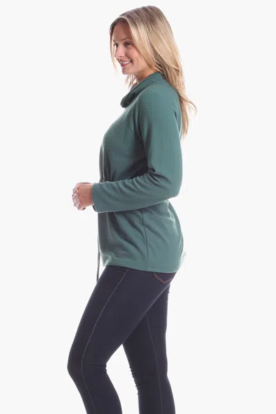 Duffield Lane Carmen Pullover In Evergreen