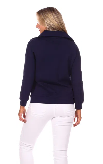 Duffield Lane Brynn Sweatshirt In Navy