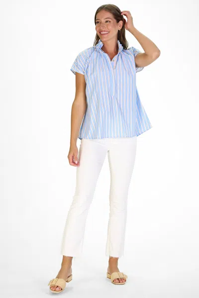 Duffield Lane Pepper Popover In Sunset Stripe