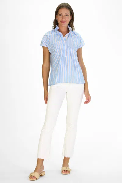 Duffield Lane Pepper Popover In Sunset Stripe