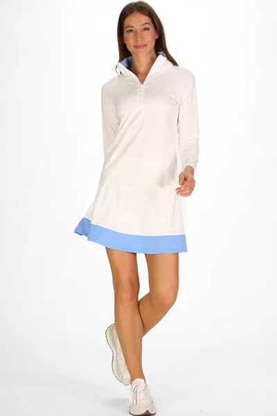 Duffield Lane Active Everett Quarter Zip In White