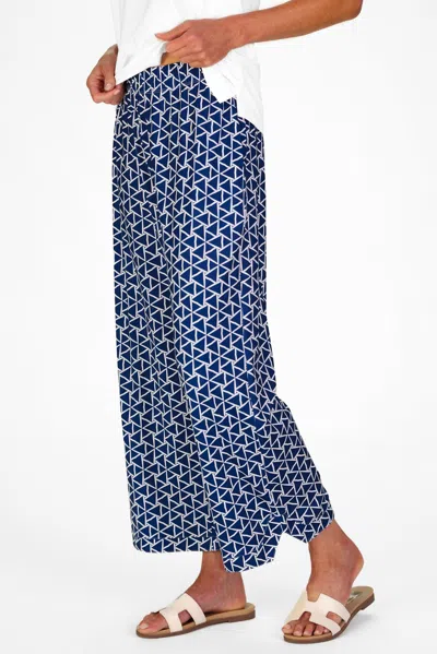 Duffield Lane Juno Pant In Navy Flags