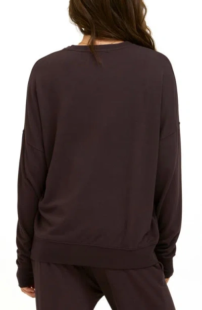 Threads 4 Thought Cathy Boyfriend Feather Fleece Sweatshirt In Cocoa