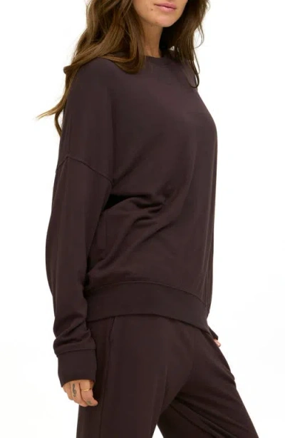 Threads 4 Thought Cathy Boyfriend Feather Fleece Sweatshirt In Cocoa