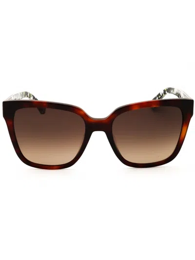 Kate Spade Harlow Rectangle-frame Sunglasses In Hvn/brown Sf
