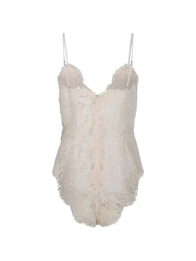 Zimmermann Lace-panelled Camisole Top In Neutral