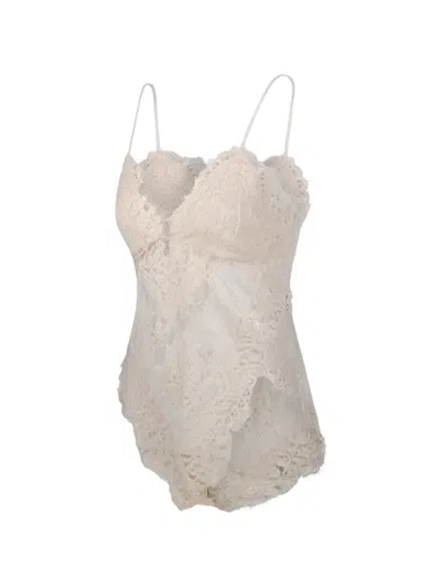 Zimmermann Lace-panelled Camisole Top In Neutral