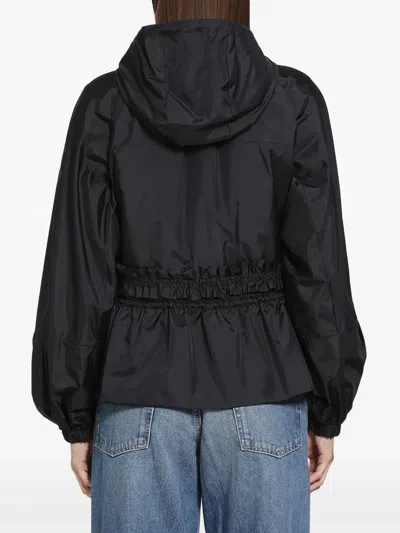 Moncler Imaginaire Short Nylon Canvas Parka In Yellow