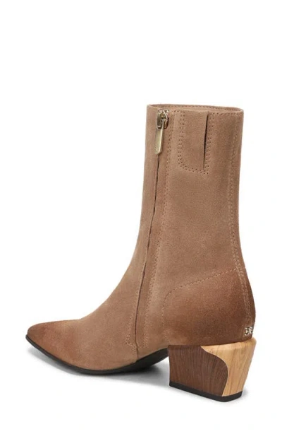 Sam Edelman Harmony 2 Leather Bootie In Truffle Brown