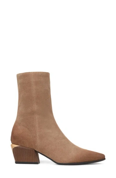 Sam Edelman Harmony 2 Leather Bootie In Truffle Brown