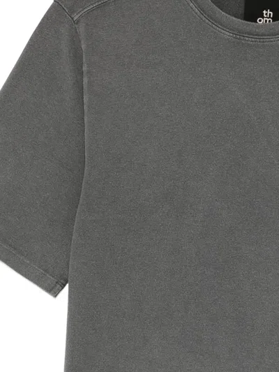 Thom Krom Cold-dye Embroidered T-shirt In Grey
