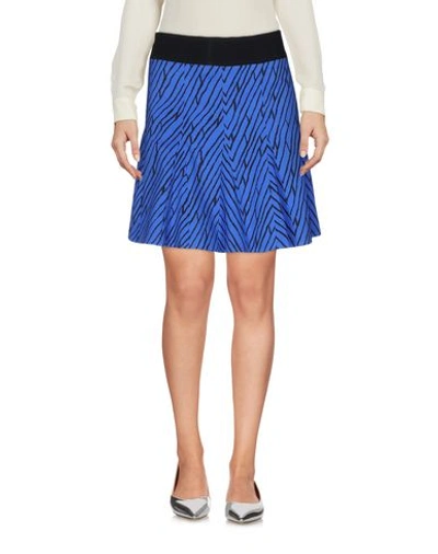 Shop Emanuel Ungaro Mini Skirt In Blue