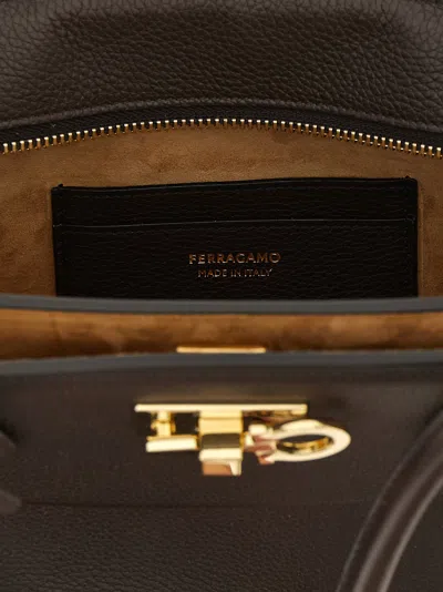 Ferragamo Double-handle Handbag In Pattern
