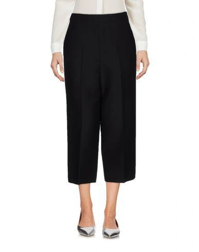 Shop Valentino Cropped Pants In Black