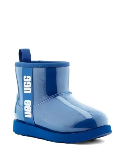 Ugg Logo-detail Boots In Blue