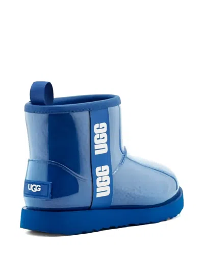 Ugg Logo-detail Boots In Blue
