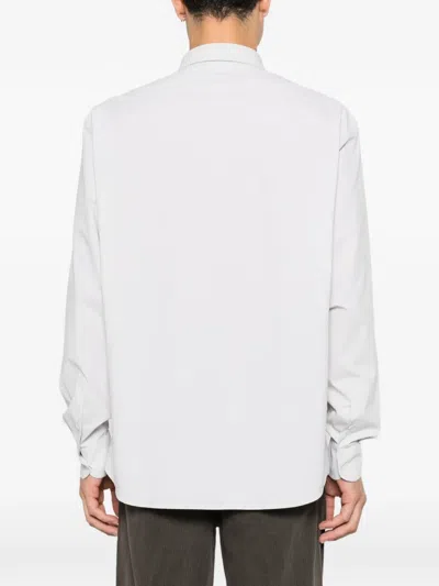 The Row Pace Long-sleeve Shirt In Grey