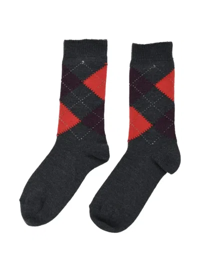 Maria La Rosa Argyle Wool Socks In Multi