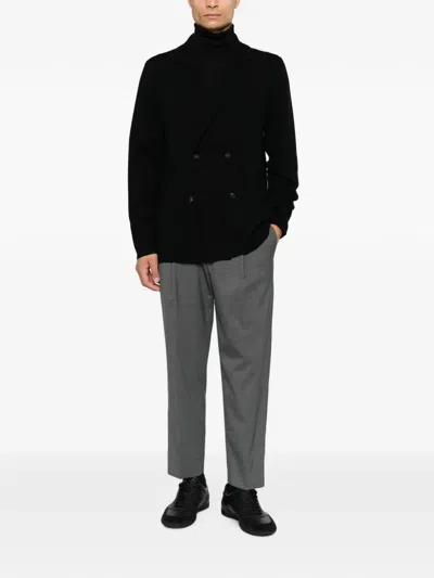 Tagliatore Willow Double-breasted Virgin Wool Jacket In Black