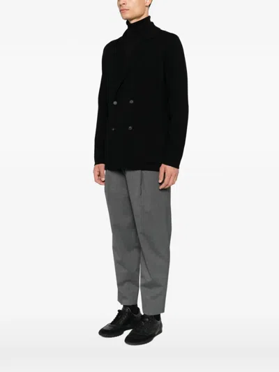Tagliatore Willow Double-breasted Virgin Wool Jacket In Black