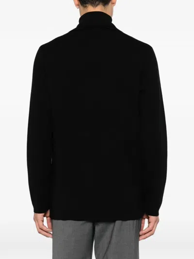 Tagliatore Willow Double-breasted Virgin Wool Jacket In Black